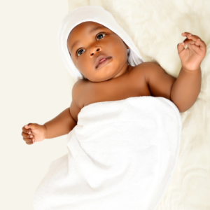 Image of a baby wrapped in a towel